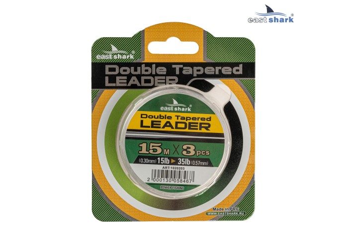 Шок-лидер EastShark Double Tapered leader 0.30-0.57 mm 15m*3 шт