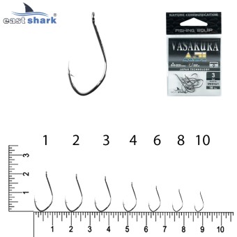 Крючки NEW EastShark Vasakura AJI № 11 BL