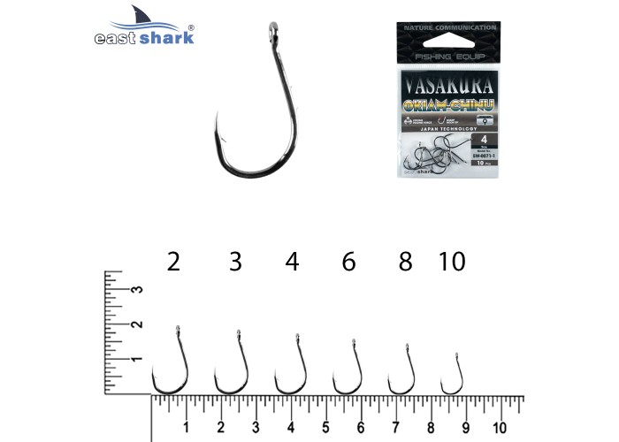 Крючки NEW EastShark Vasakura OKIAM-CHINU № 6 BL
