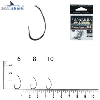 Крючки NEW EastShark Vasakura S1 № 8 BL