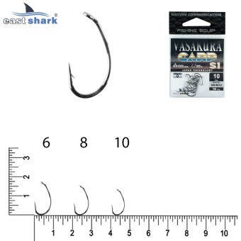 Крючки NEW EastShark Vasakura S1 № 10 BL