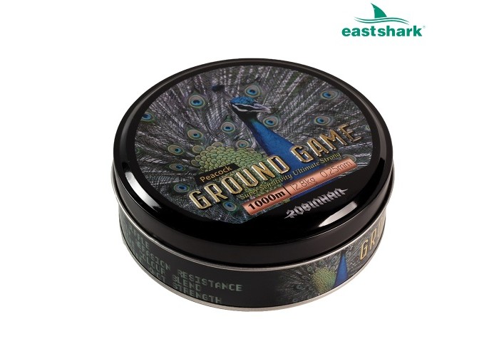 Леска Ground Game 1000 м 0,25 PEACOCK светло-зеленая