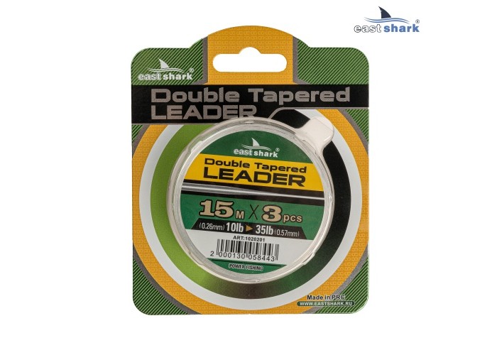 Шок-лидер EastShark Double Tapered leader 0.26-0.57 mm 15m*3 шт