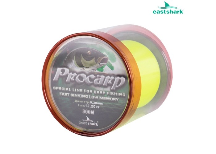 Леска PROCARP желтая 300 м 0,25  (Уцененный товар, без скидок и возврата)