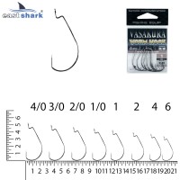 Крючки офсетные NEW EastShark Vasakura 5180  № 4