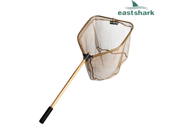 Подсак EastShark бортовой квадрат прорезиненный 60*50 ручка 1,4 м