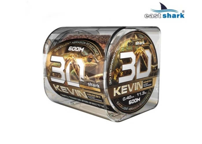 Леска EastShark KEVIN MIMICRY 3D 600м 0,25 мм