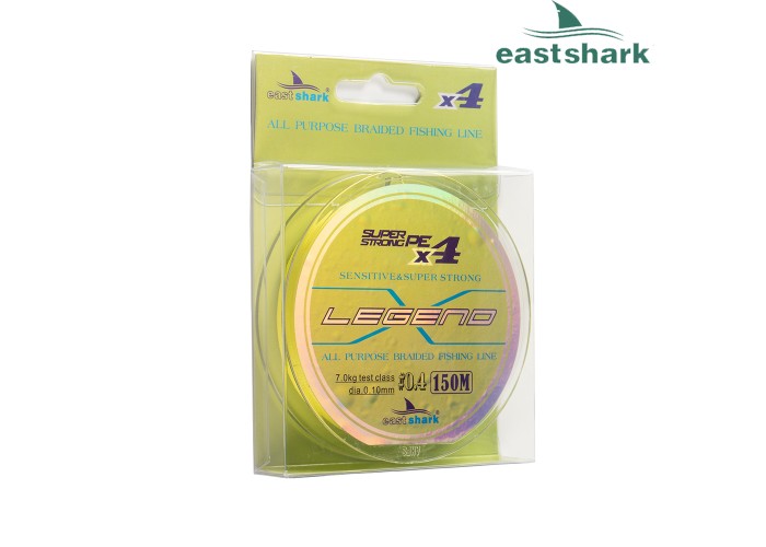 Шнур EastShark Legend X4 150м 0,18мм #1,2 желтый