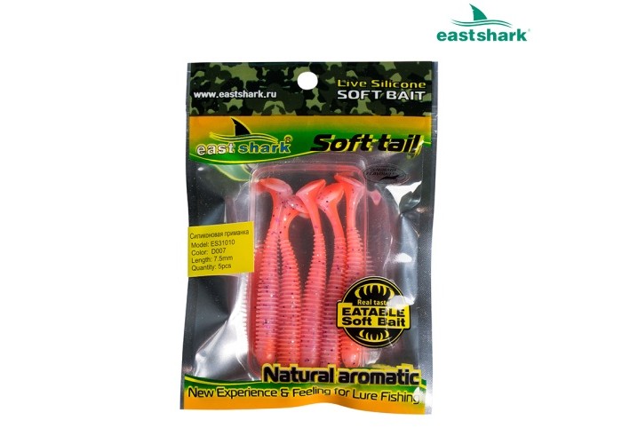 Силиконовая приманка ES31010 75 мм (5 шт/уп) color: D007