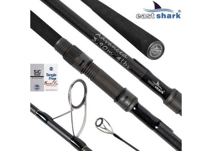 Удилище карповое карп 2-х част. EastShark Advanced 4,0 lb 3.95 м