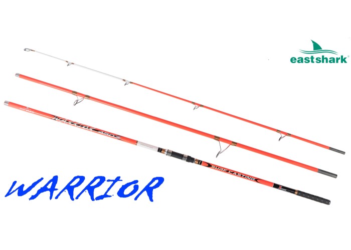 Морское удилище EastShark Warrior Surf 100/250gr 4.5m оранжевый