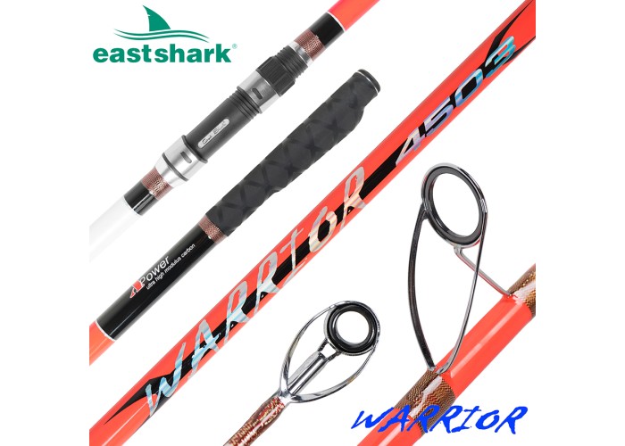 Морское удилище EastShark Warrior Surf 100/250gr 4.5m оранжевый